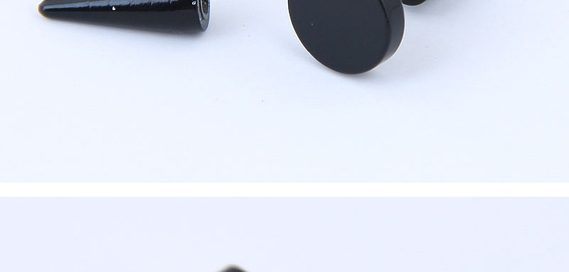 Fashion Black River Shape Design Earrings,Earrings