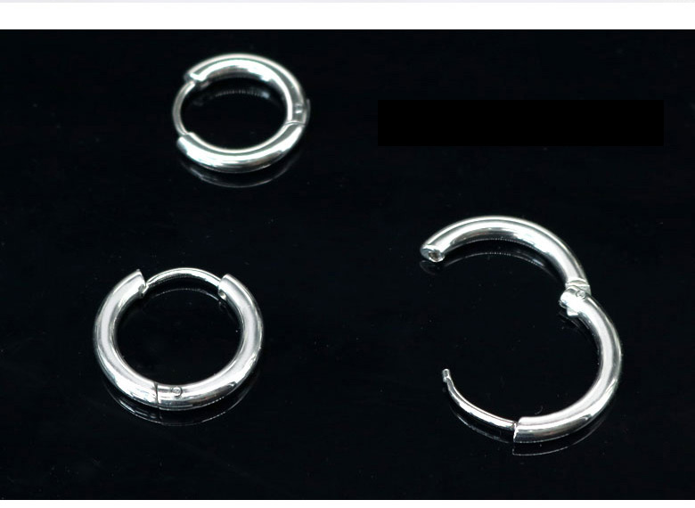 Fashion Black Round Shape Decorated Earrings(10mm),Earrings