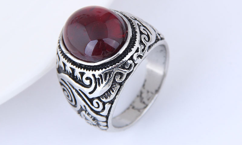 Vintage Black Diamond Decorated Ring,Fashion Rings