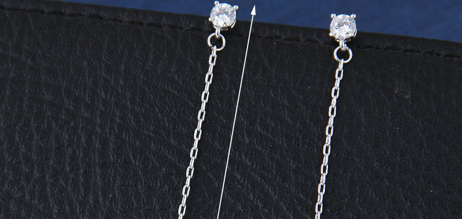 Sweet Silver Color Flower Shape Design Long Earrings,Drop Earrings