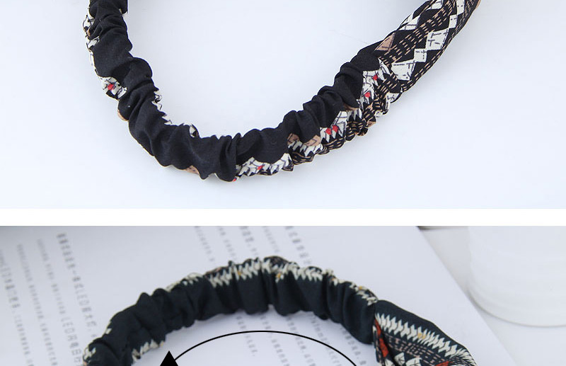 Fashion Black Rhombus Pattern Decorated Hairband,Hair Ribbons