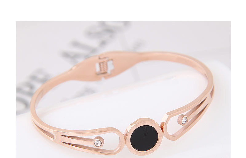 Fashion Rose Gold Round Shape Decorated Simple Bracelet,Bracelets