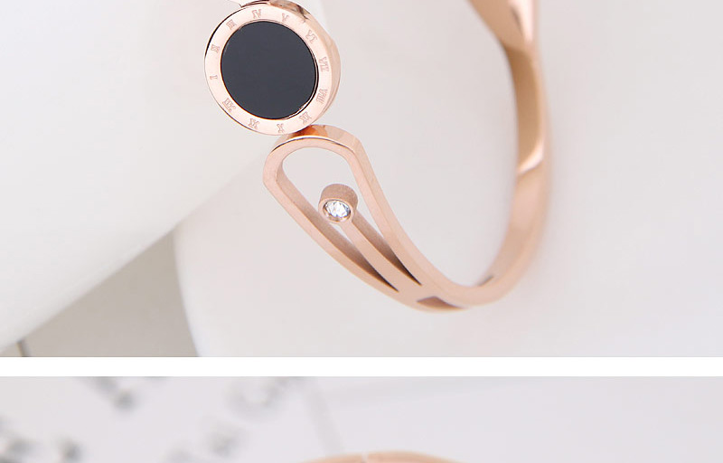 Fashion Rose Gold Round Shape Decorated Simple Bracelet,Bracelets