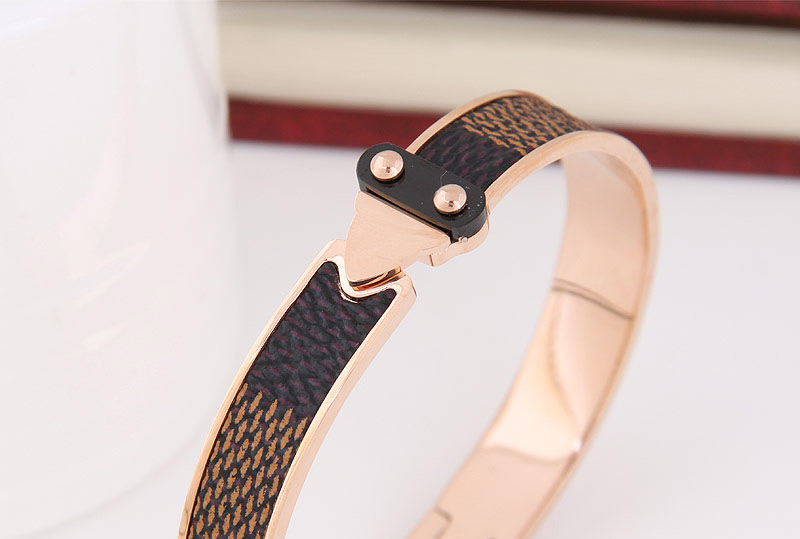 Fashion Rose Gold Triangle Shape Decorated Bracelet,Bracelets