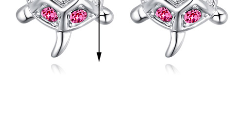 Fashion Purple Tortoise Shape Decorated Earrings,Crystal Earrings