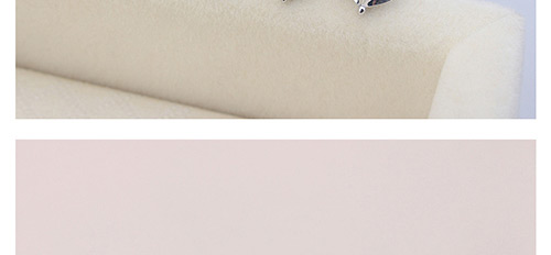 Fashion Purple Fox Shape Decorated Earrings,Crystal Earrings
