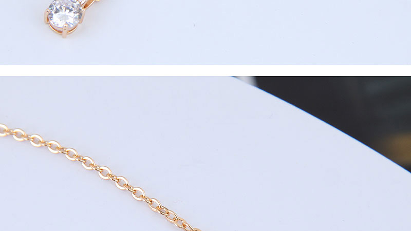 Fashion Gold Color Diamond Decorated Necklace,Swimwear Plus Size