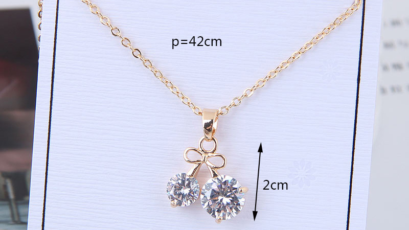 Fashion Gold Color Cherry Pattern Decorated Necklace,Necklaces