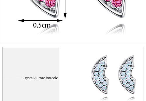 Fashion Multi-color Irregular Shape Decorated Earrings,Crystal Earrings