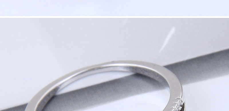 Fashion Silver Color Pure Color Design Double Layer Ring,Rings