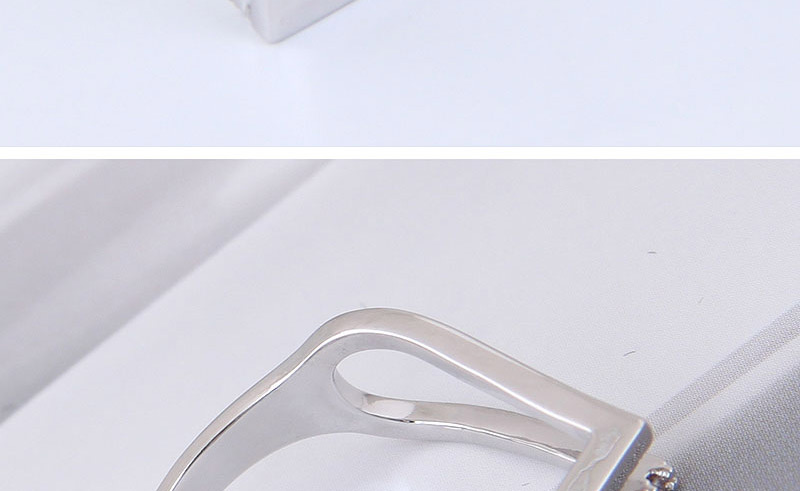 Fashion Silver Color Irregular Shape Design Pure Color Ring,Rings