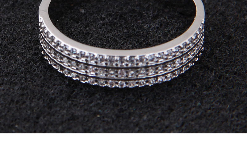 Fashion Silver Color Full Diamond Decorated Multi-layer Ring,Rings