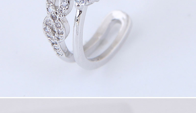 Fashion Silver Color Pure Color Design Hollow Out Ring,Rings
