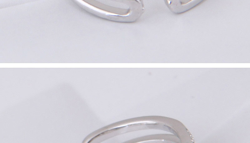 Fashion Silver Color Pure Color Design Hollow Out Ring,Rings