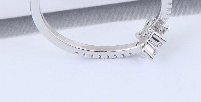 Fashion Silver Color Cross Shape Decorated Pure Color Ring,Rings