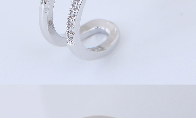 Fashion Silver Color Pure Color Design Double Layer Ring,Rings