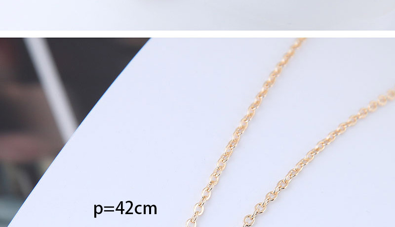 Fashion Gold Color Heart Shape Pendant Decorated Necklace,Necklaces