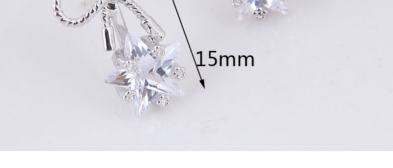 Fashion Silver Color Bowknot Shpae Decorated Earrings,Stud Earrings