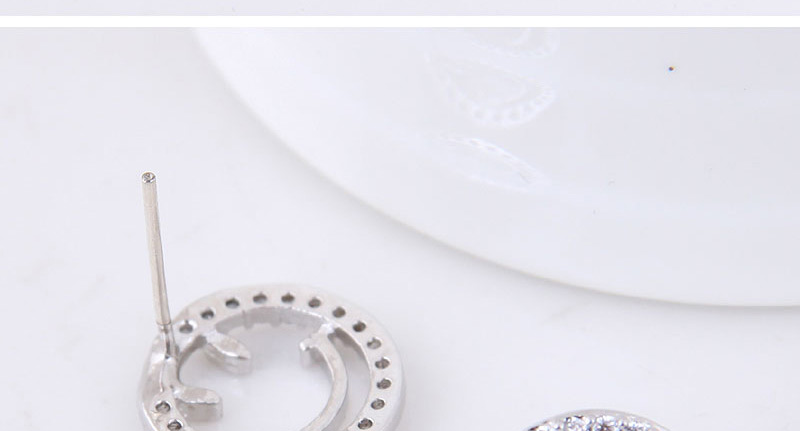 Fashion Silver Color Face Shape Design Earrings,Stud Earrings