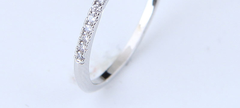 Fashion Silver Color Round Shape Decorated Simple Ring,Fashion Rings