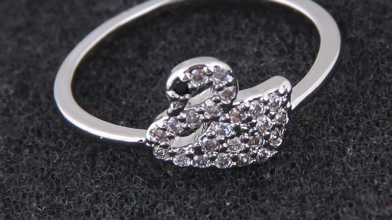 Fashion Silver Color Swan Shape Design Ring,Fashion Rings