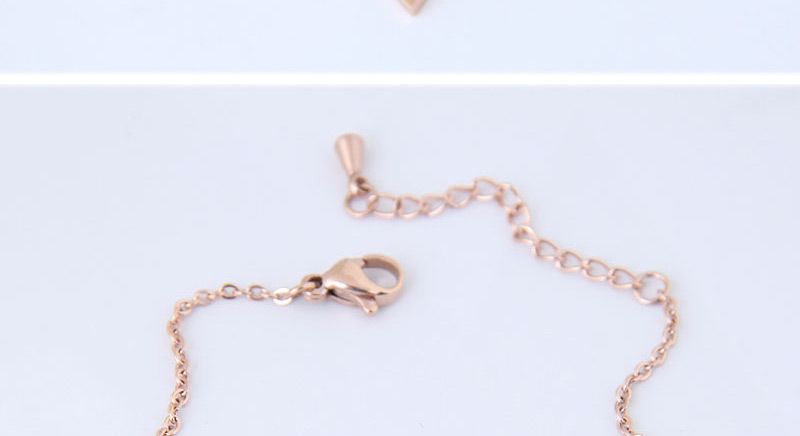 Fashion Gold Color V Letter Shape Decorated Bracelet,Bracelets