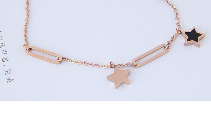 Fashion Gold Color+black Star Shape Decorated Bracelet,Bracelets