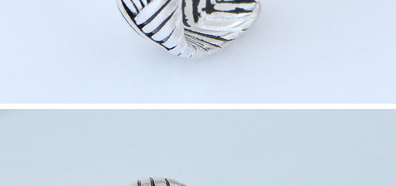 Fashion Silver Color Stripe Pattern Decorated Simple Opening Ring,Fashion Rings