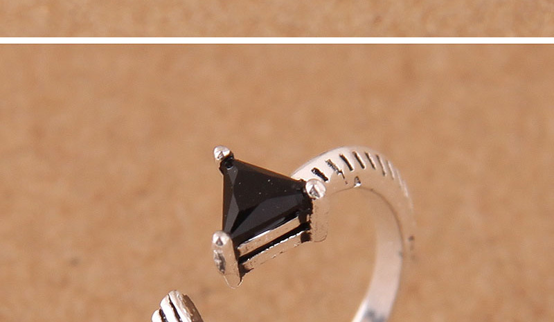 Fashion Silver Color Triangle Shape Design Opening Ring,Fashion Rings