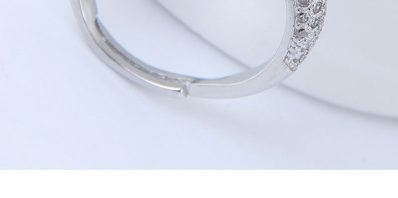 Fashion Silver Color Full Diamond Decorated Opening Ring,Fashion Rings