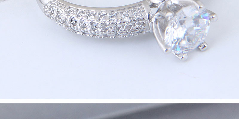 Fashion Silver Color Full Diamond Decorated Opening Ring,Fashion Rings