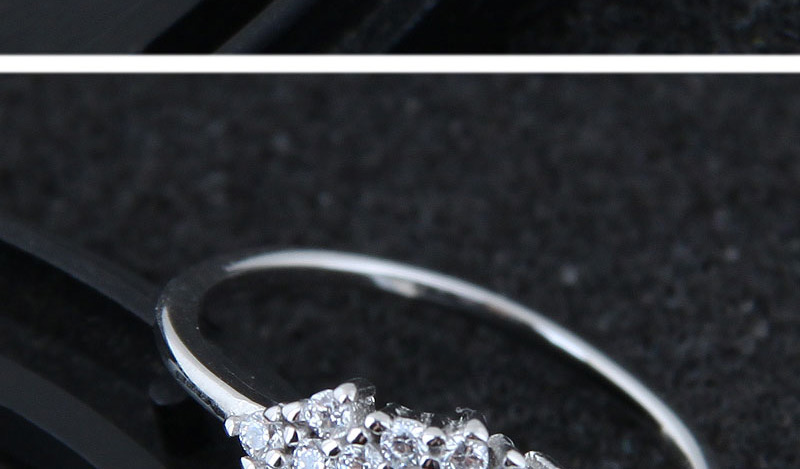 Fashion Silver Color Diamond Decorated Opening Ring,Fashion Rings