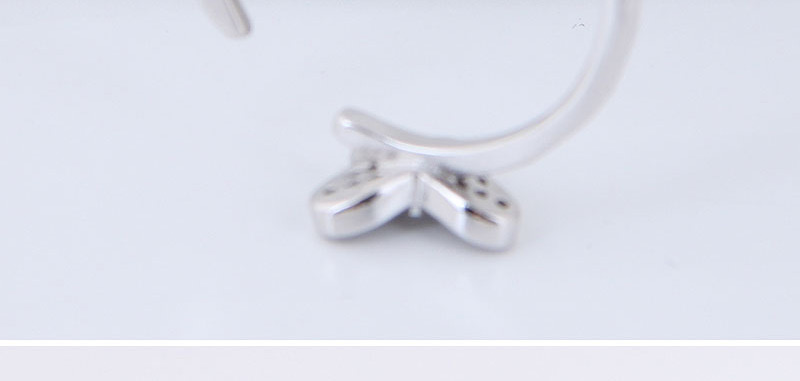 Fashion Silver Color Butterfly Shape Decorated Opening Ring,Fashion Rings