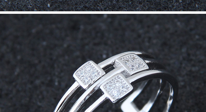 Fashion Silver Color Multi-layer Design Opening Ring,Fashion Rings
