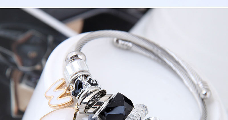 Fashion Beige Waterdrop Shape Decorated Bracelet,Fashion Bangles