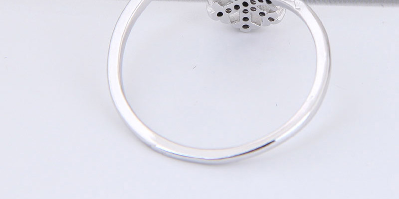 Fashion Silver Color Snowflake Shape Decorated Opening Ring,Fashion Rings