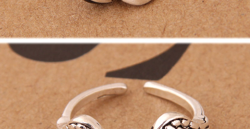 Vintage Silver Color Wing Shape Decorated Opening Ring,Fashion Rings