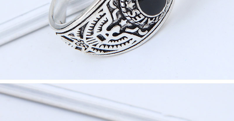 Vintage Silver Color Pure Color Decorated Ring,Fashion Rings
