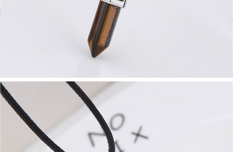 Simple White Bullet Shape Decorated Necklace,Pendants