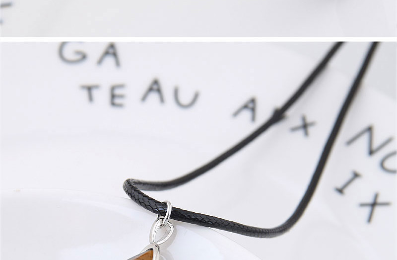 Simple Navy Bullet Shape Decorated Necklace,Pendants