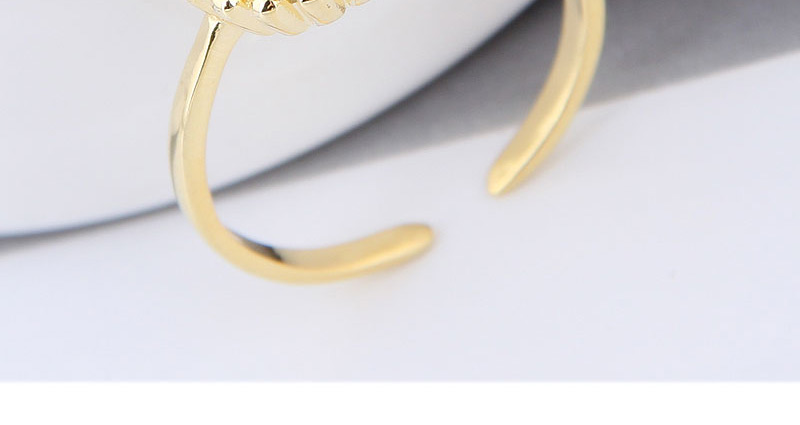 Elegant Gold Color Full Diamond Decorated Pure Color Ring,Fashion Rings