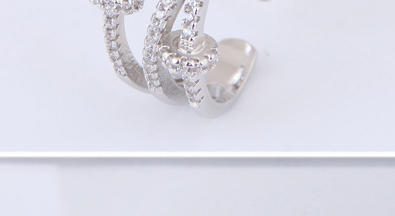 Elegant Silver Color Full Diamond Decorated Pure Color Ring,Fashion Rings