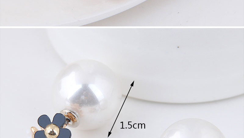 Elegant White Flowers&pearls Decorated Simple Earrings,Drop Earrings