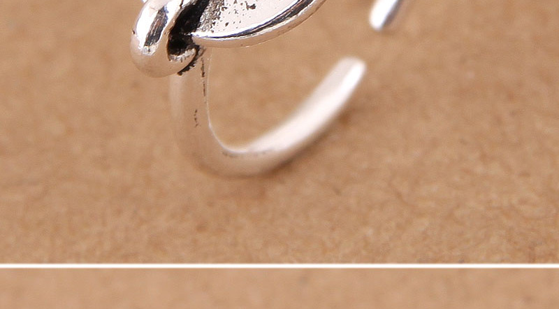 Elegant Antique Silver Round Shape Decorated Pure Color Ring,Fashion Rings