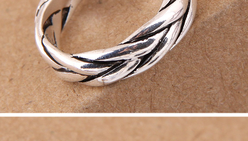 Elegant Antique Silver Pure Color Design Opening Ring,Fashion Rings