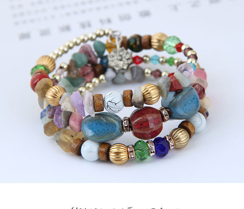 Elegant Multi-color Color Matching Design Beads Bracelet,Fashion Bracelets