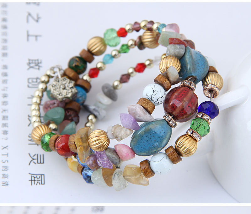 Elegant Multi-color Color Matching Design Beads Bracelet,Fashion Bracelets