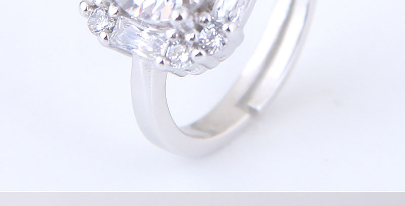 Sweet Silver Color Square Shape Diamond Decorated Ring,Fashion Rings