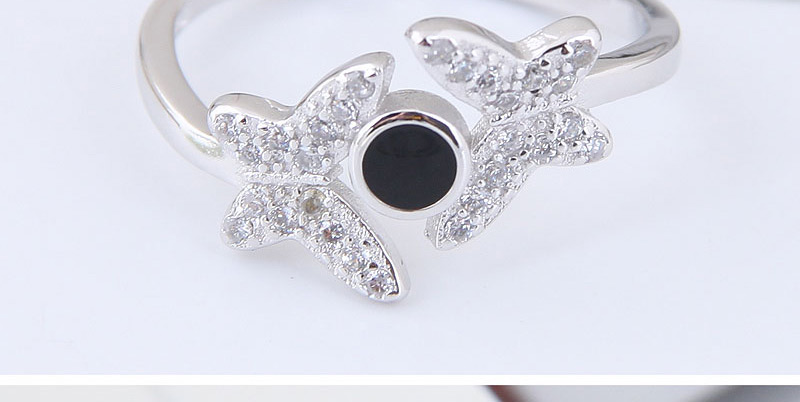 Sweet Silver Color Butterfly Shape Design Opening Ring,Fashion Rings
