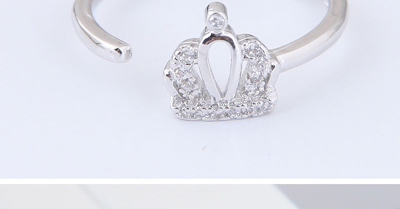 Sweet Silver Color Crown Shape Decorated Opening Ring,Fashion Rings